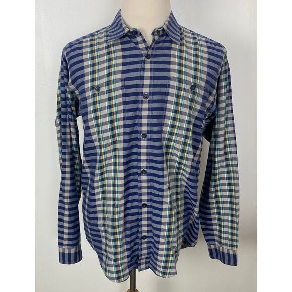 Patagonia Other - VTG Men Patagonia Organic Cotton colorblock plaid button up shirt, M